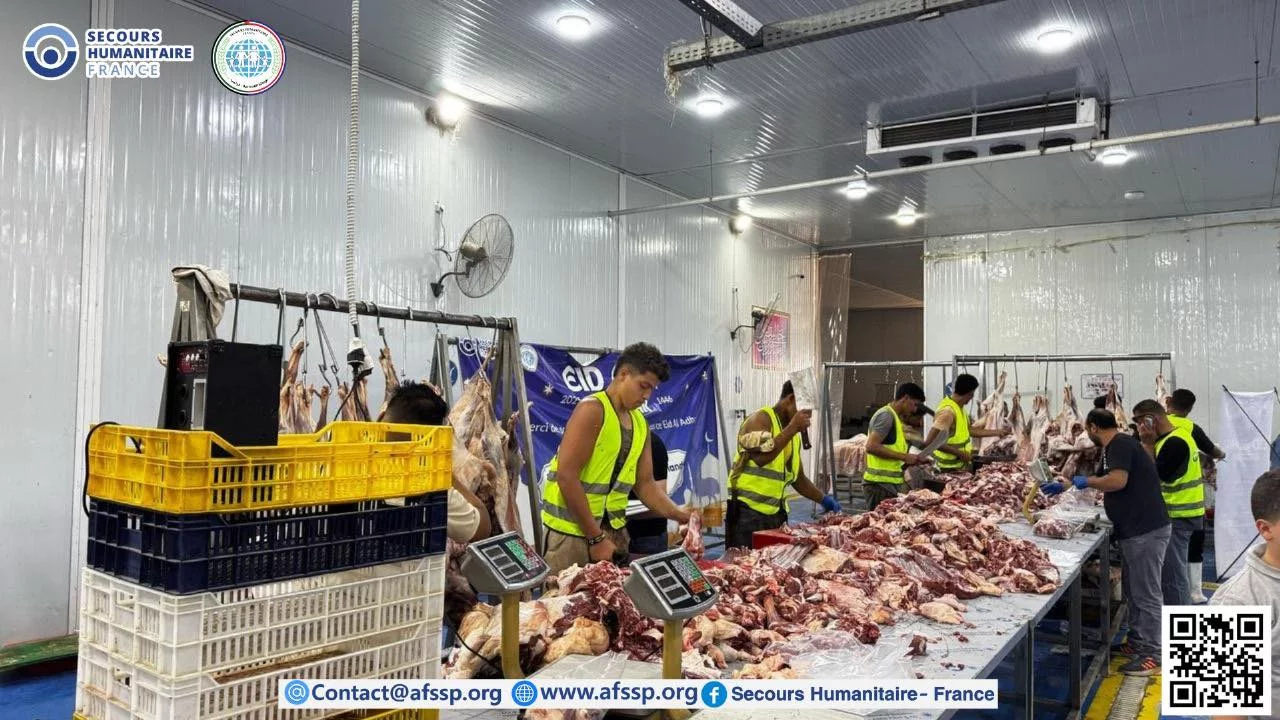 Distribution de Qurbani aux populations démunies de Gaza