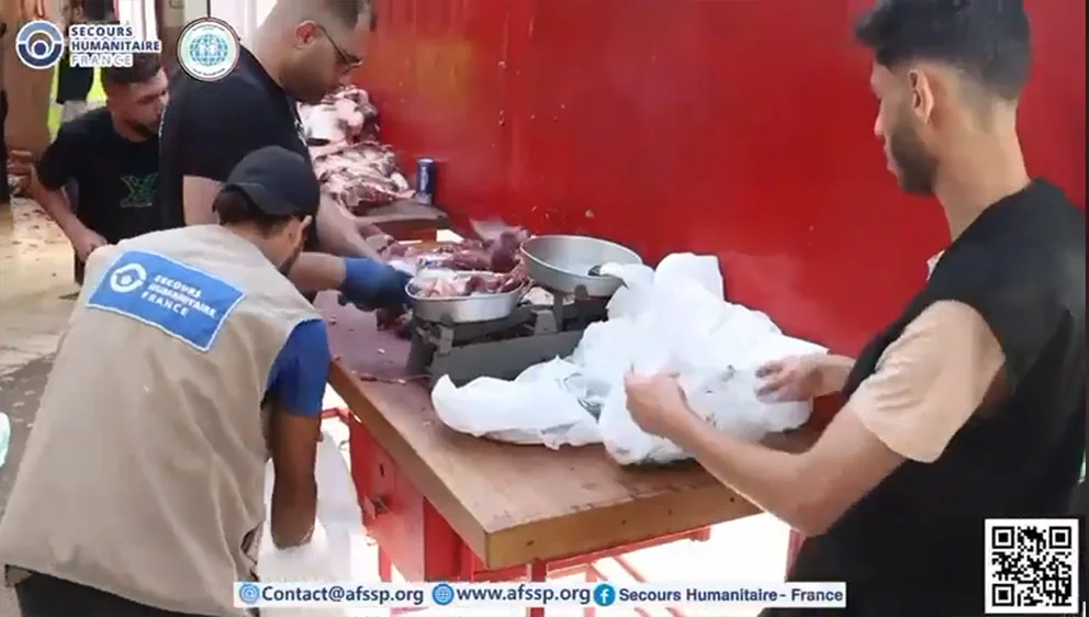 Distribution de Qurbani aux populations démunies de Gaza