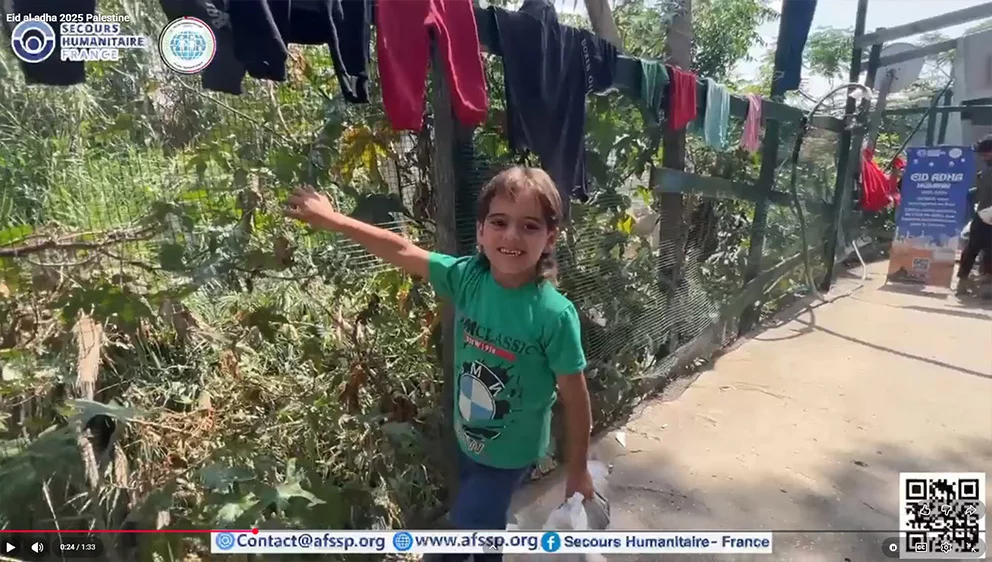 Distribution de Qurbani aux populations démunies de Gaza