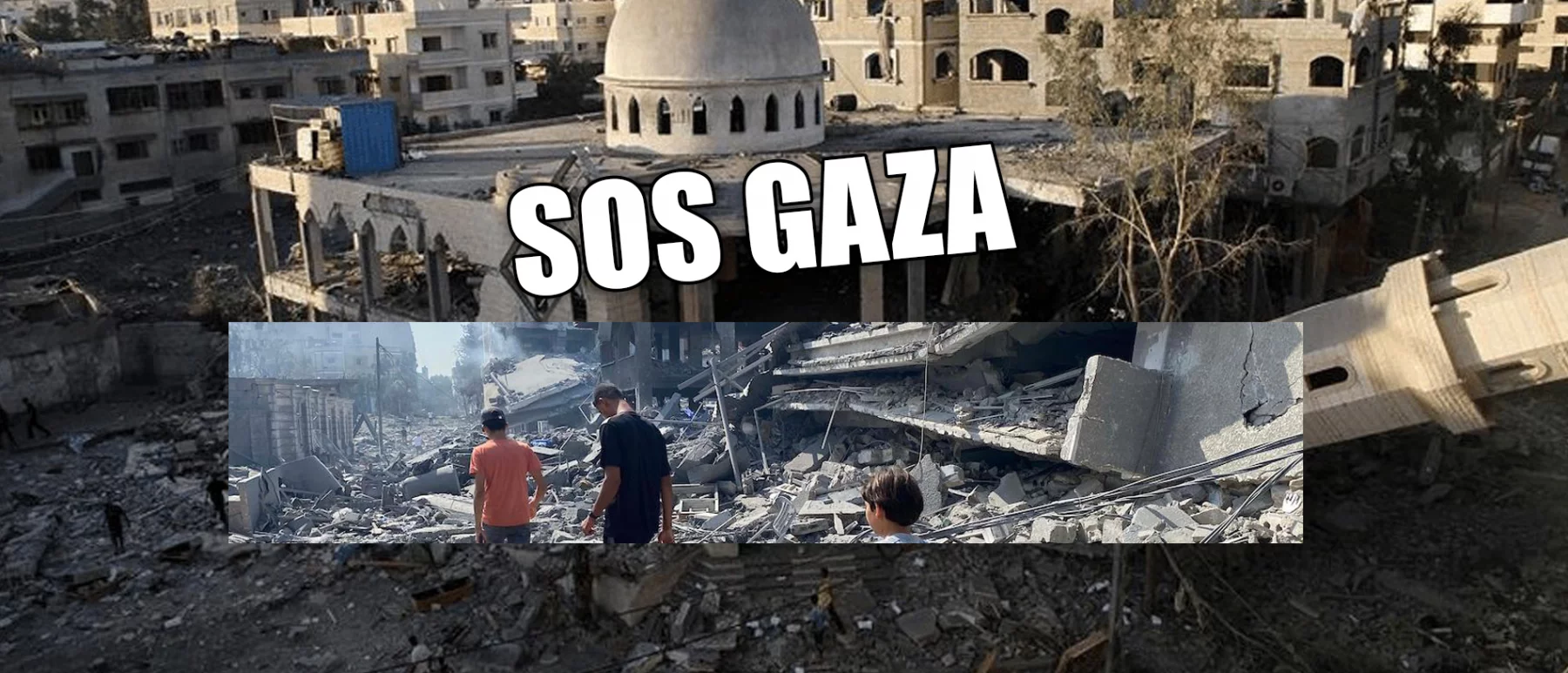 Photo d'arrière plan de la diapositiveSOS Gaza